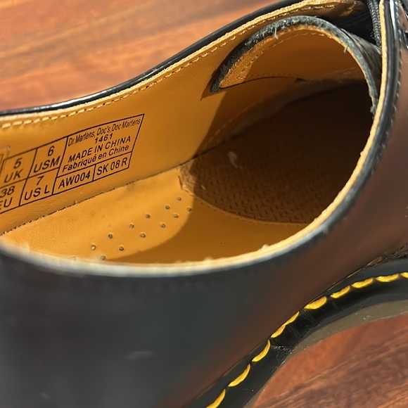 Dr Martens Air Wair 1461 smooth black W7 - Picture 6 of 7